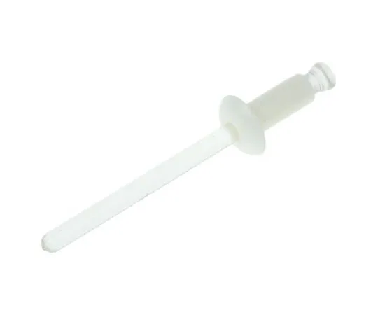 63-7515-30 11.2mm White Plain Nylon Clinch Rivet, 4.8mm diameter, 5 → 8 mm Thickness CR 48-2-2