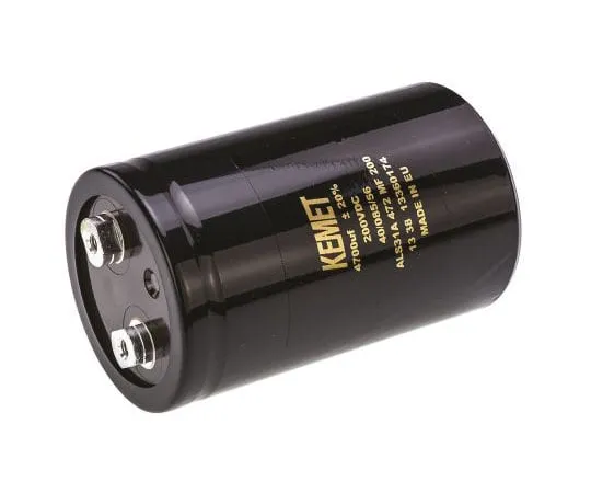 63-7517-07 KEMET 4700μF 200V dc Aluminium Electrolytic Capacitor, Stud Mount 66 x 105mm +85°C 66mm 105mm ALS31A472MF200
