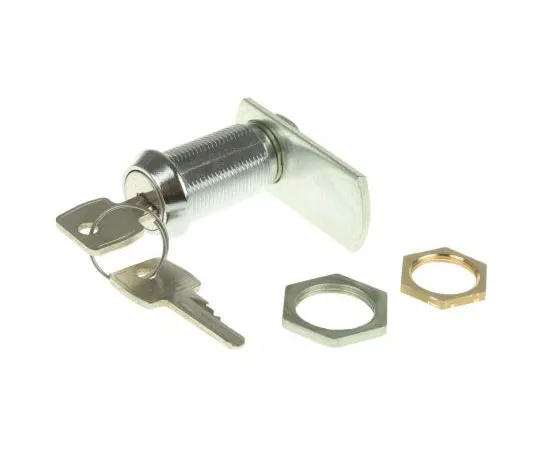 63-7490-01 Euro-Locks a Lowe & Fletcher group ******* Panel to Tongue Depth 32.7mm Zamak Chrome Plated Camlock, Key to unlock F7E-03-2 (1242E)