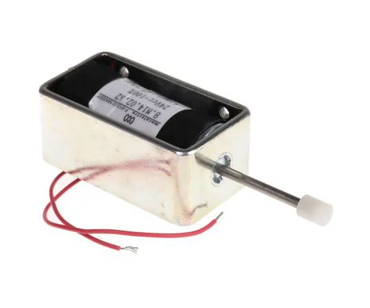 63-7483-12 Push Action DC D-Frame Solenoid, 12mm stroke, 10.5W, 24 V dc 8.M14 02 62 24 VCC 100%