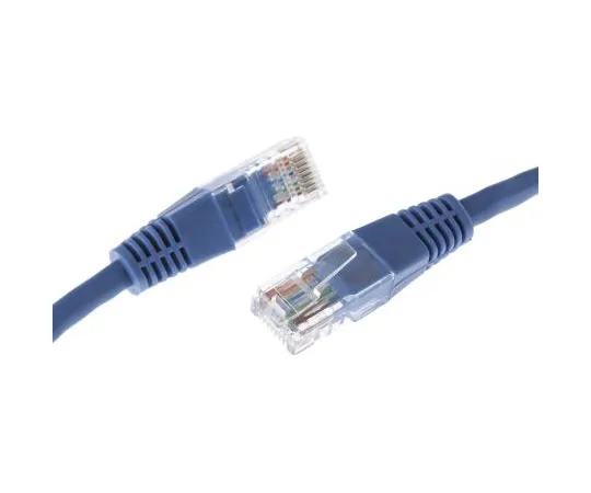 63-7424-89 Decelect Forgos Blue PVC Cat5e Cable U/UTP, 500mm Male RJ45/Male RJ45 CR503NB05CBL