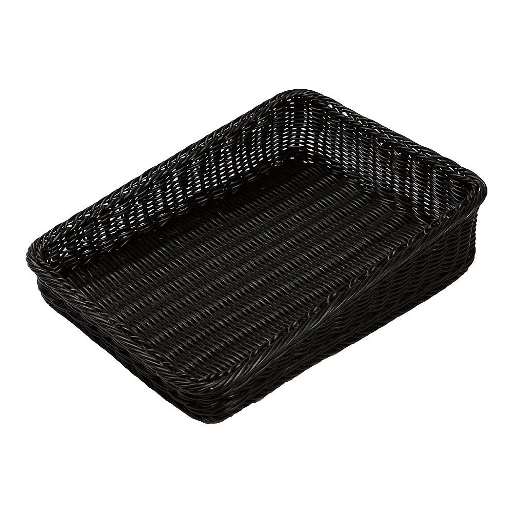 62-6582-45　PP Bakery Basket Diagonal Type 30 Black　BB-K4030-BK