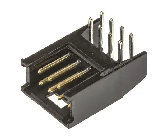 63-7438-33 TE Connectivity AMPMODU MOD II, 8 Way, 2 Row, Right Angle PCB Header 280389-2