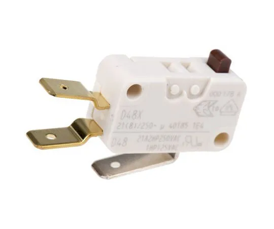 63-7381-75 SPDT-NO/NC Button Microswitch, 21 A @ 250 V ac D489-V3AA