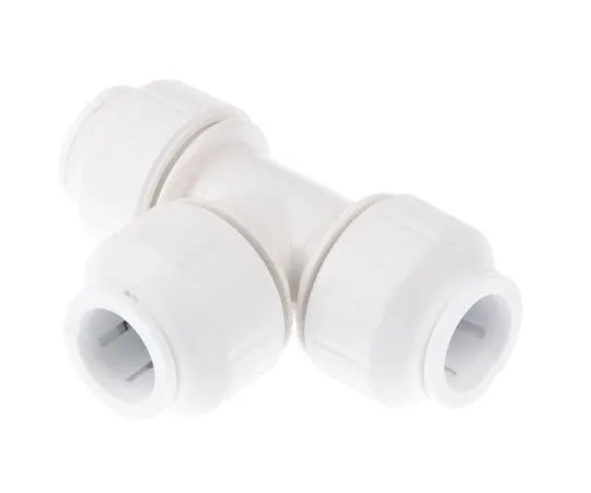 63-7539-65 John Guest PEM0215W Tee PVC Pipe Fitting, 15mm dia. PEM0215W