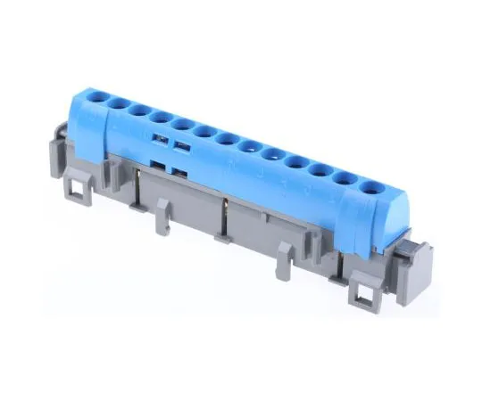 63-7461-74 Legrand Distribution Block, 1.5 → 16 mm², 6 → 25 mm², 13 Way, 100A, 400 V ac, Blue 0 048 44