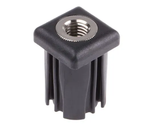 63-7439-13 RS PRO Square Nylon Threaded Tube Insert, M12, 30 x 30 x 43mm, 500kg Static Load Capacity 235-0931