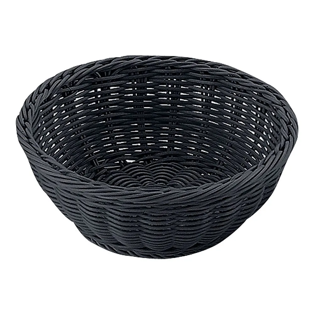 62-6403-61 PP Round Basket Black 18 Type RO-431-BK