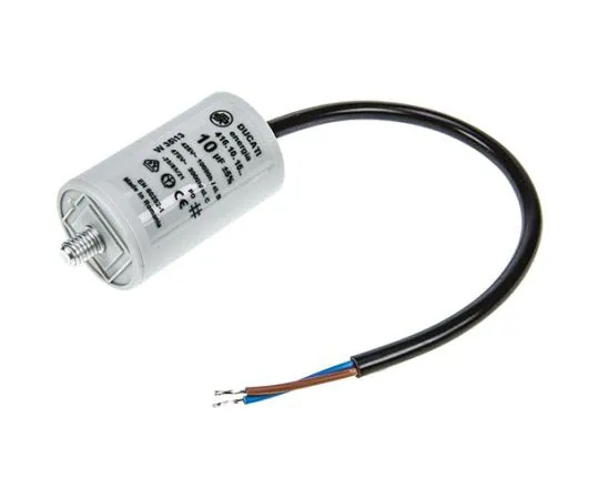 63-7519-56 Ducati Energia 10μF Polypropylene Capacitor PP 400 → 500V ac ±5% Tolerance Stud Mount 4.16.10 Series 4.16.10.15.14