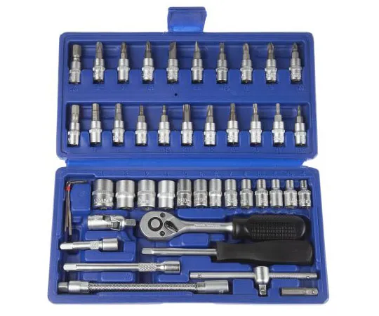 63-7546-21 MTI 568-514, 46 Piece Socket & Wrench Set 1/4 in Square Drive 568-514