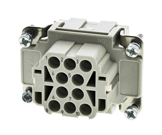 63-7464-63 Han EE Series size 6 B Connector Insert, Female, 10 Way, 16A, 500 V 9320103101