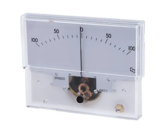 63-7417-95 Sifam Tinsley Analogue Panel Ammeter 50μA DC, 32.3mm x 73.7mm, ±1.5 % Moving Coil IS 11005