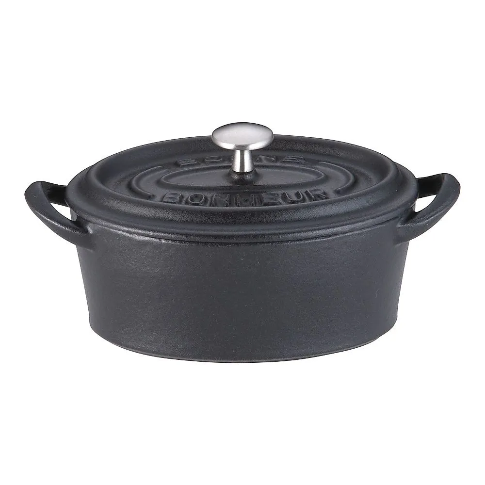 62-6349-09 Bon Bonaire Cocotte Oval 11 cm Black