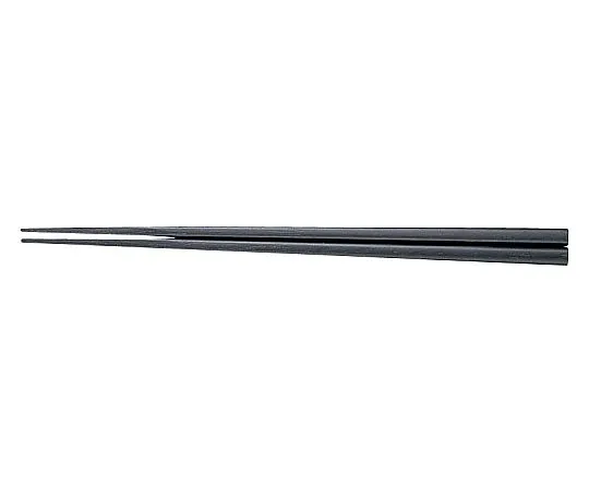 62-6725-82 Washer-Compatible Coated Chopsticks Black (50 pcs) JA-012
