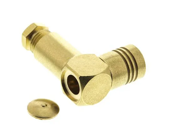 63-7474-15 Radiall Right Angle Cable Mount SMB Connector, 50Ω Impedance, Clamp Termination, RG179, RG187, RG188, RG316 cable type R114165000W