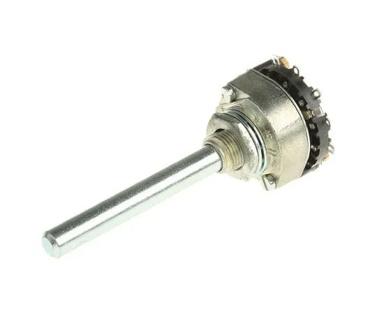 63-7421-77 Lorlin, 6 Position DP Rotary Switch, 1 A @ 12 V, Solder RA01B06BSSMS0X