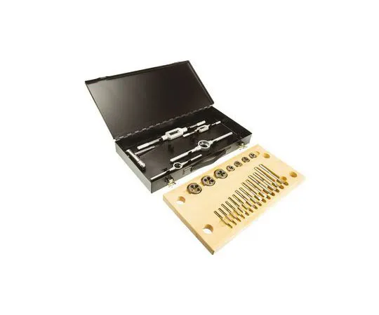 63-7479-46 RS PRO 18 Piece HSS M3 → M12 Thread Tap & Die Set 300-7442