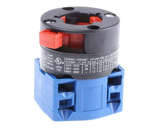 63-7485-90 Kraus & Naimer, SP 2 Position 60° Rotary Switch, 690 V, 20 A, Rotary Knob Actuator CG8A200/GBA001*FT