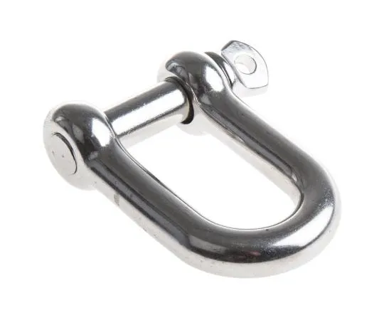 63-7487-03 RS D-Shackle, Stainless Steel, 0.75t 312-3522