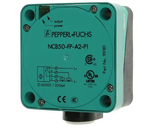 63-7453-03 Pepperl + Fuchs Inductive Sensor 50 mm Detection PNP-NO/NC, 84mm Length, 10 → 60 V dc supply voltage NCB50-FP-A2-P1