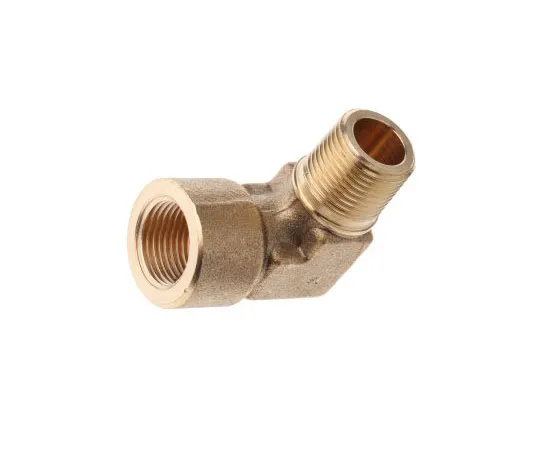 63-7484-77 Legris Brass 3/8 in BSPT Male x 3/8 in BSPP Female 90° Elbow Threaded Fitting 0144 17 17