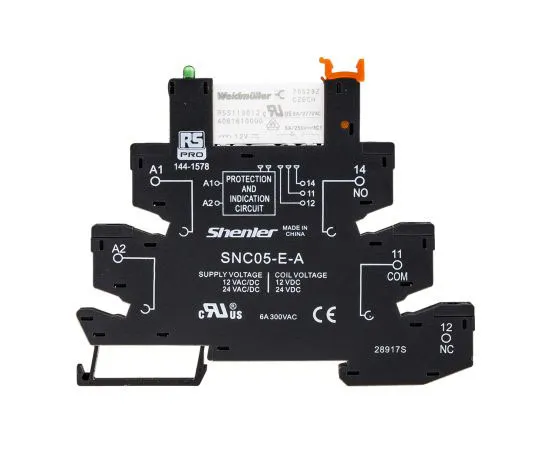 63-7371-87 RS PRO 12V ac/dc DIN Rail Interface Relay Module, SPDT 144-1578