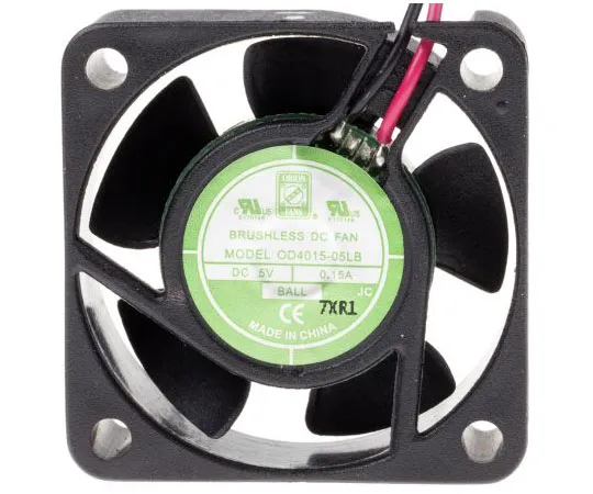 63-7372-24 RS PRO Axial Fan, 40 x 40 x 15mm, 6.8cfm, 1.5W, 5 V dc, IP55 144-2041