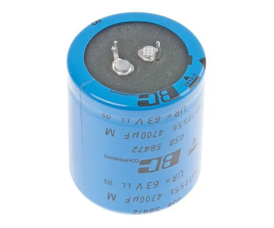 63-7388-40 Vishay 4700μF 63V dc Aluminium Electrolytic Capacitor, Through Hole 35 (Dia.) x 40mm +105°C 35mm 10mm MAL205858472E3