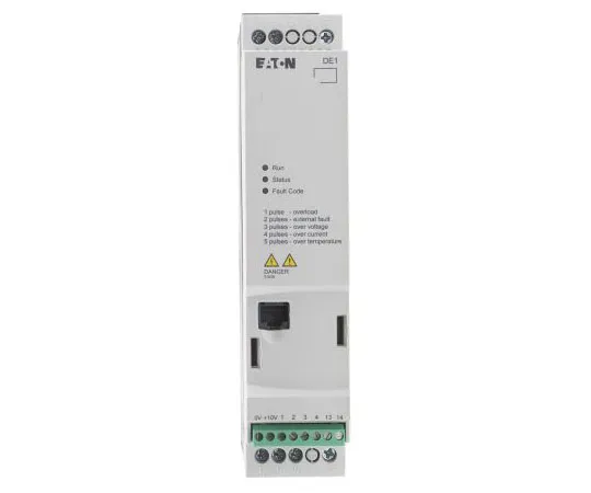 63-7388-72 Eaton Variable Speed Starter, 1-Phase In, 60Hz Out 0.75 kW, 230 V ac, 4.3 A DE11, IP20 180659 & DE11-124D3NN-N20N