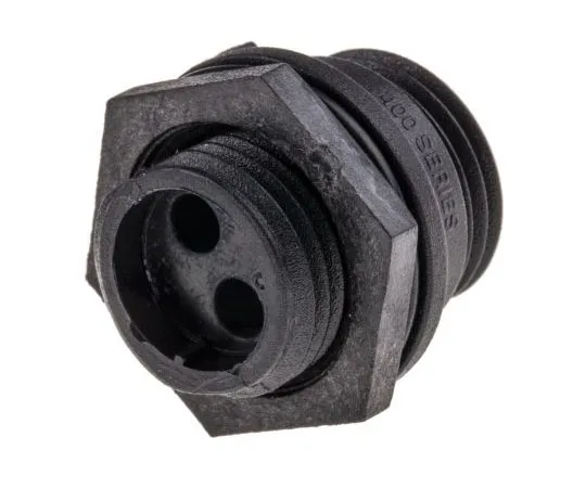 63-7538-23 Bulgin Buccaneer 400 Series Panel Mount Connector, 2 contacts Plug PX0412/02P