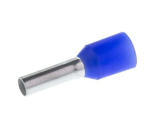 63-7532-74 Weidmuller Insulated Crimp Bootlace Ferrule, 8mm Pin Length, 2.2mm Pin Diameter, 2.5mm² Wire Size, Blue 9019160000