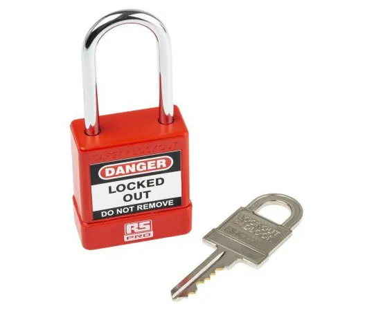 63-7406-03 1 Lock, 5mm Shackle Steel Safety Lockout Padlock 175-1180