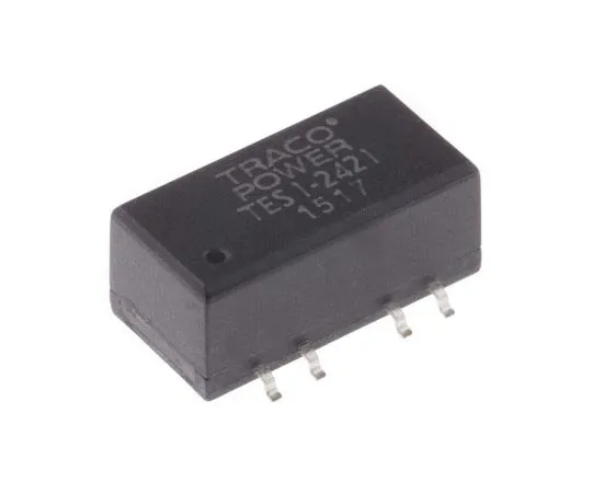63-7357-61 TRACOPOWER TES 1 1W Isolated DC-DC Converter Surface Mount, Voltage in 21.6 → 26.4 V dc, Voltage out ±5V dc TES 1-2421