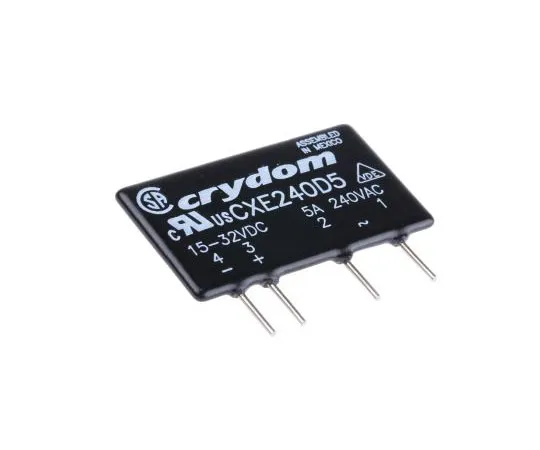 63-7471-54 Sensata / Crydom 5 A Solid State Relay, Zero Cross, PCB Mount, SCR, 280 V ac Maximum Load CXE240D5