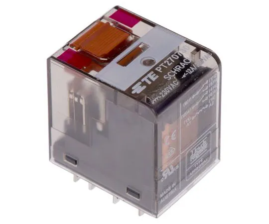 63-7495-19 TE ConnectivityPT DPDT Non-Latching Relay Plug In, 230V Coil, 12A PT270730 5-1419111-1