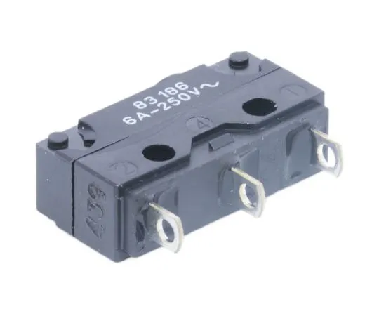 63-7483-18 SPDT-NO/NC Button Microswitch, 6 A @ 250 V ac 83 186 001