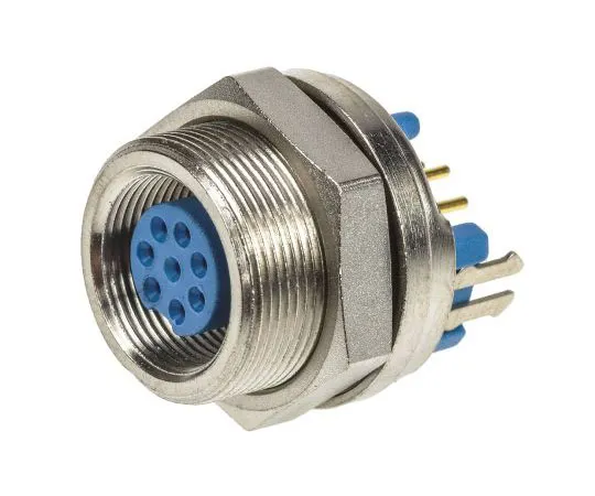 63-7454-42 TE Connectivity TRIAD™ 01 Series Subminiature Panel Mount Connector, 8 contacts Socket 7-1437719-8