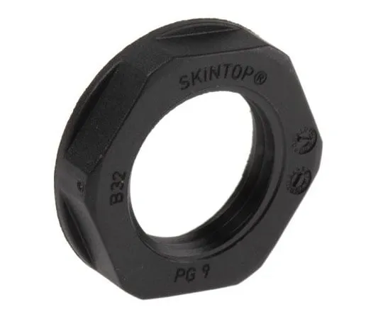 63-7546-70 Lapp Black Fibreglass PA Cable Gland Locknut, PG9 Thread, IP68 53019210