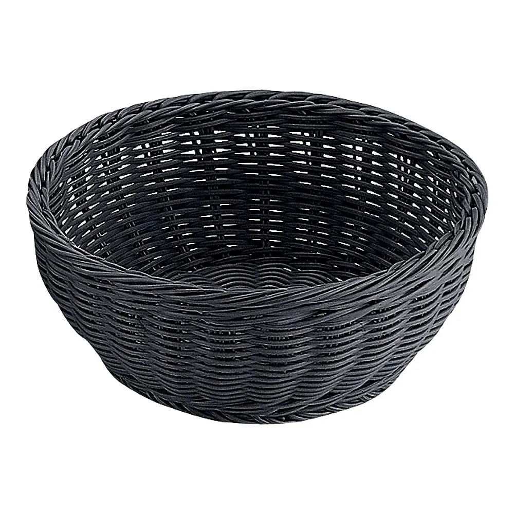62-6403-63 PP Round Basket Black 24 Type RO-433-BK