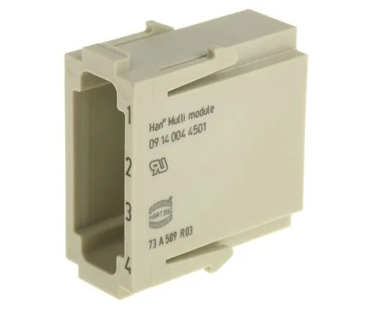 63-7431-27 Han-Modular Series Connector Housing, Male, 4 Way, 1.5A, 50 V 9140044501