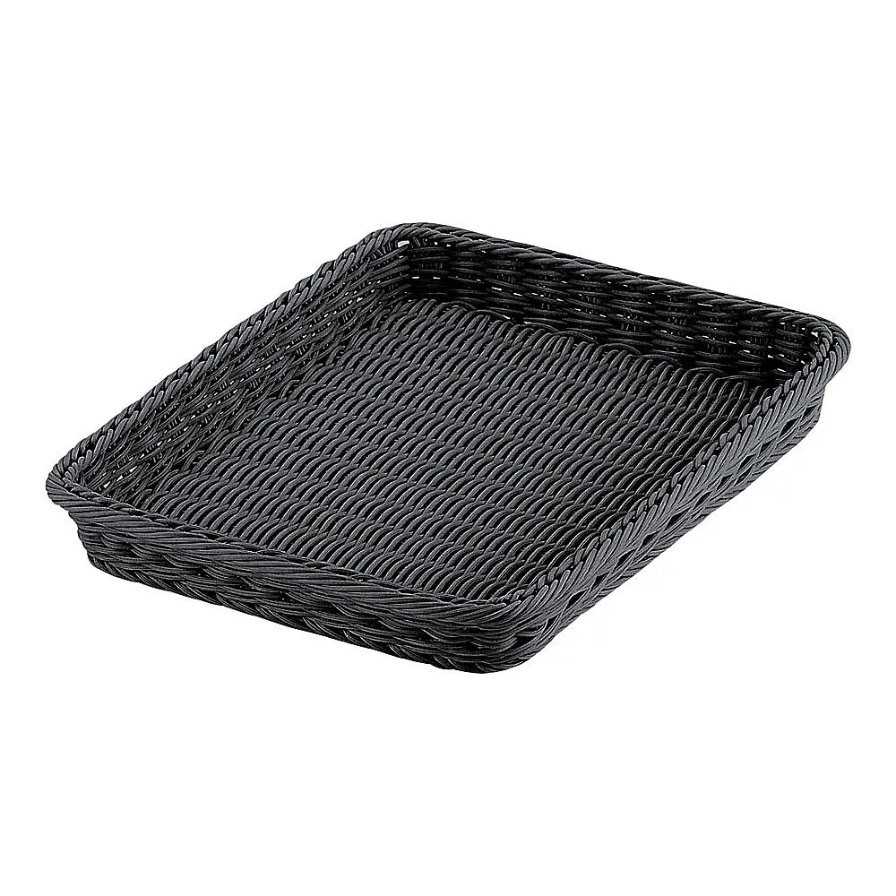 62-6582-56 PP Bakery Basket Square Black 40 Type BB-410-BK