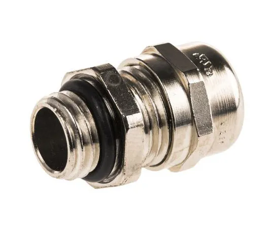 63-7528-60 Lapp Skintop M12 Cable Gland With Locknut, Nickel Plated Brass, IP68, IP69 52103000+53112000