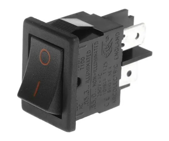 63-7462-32 Arcolectric Single Pole Single Throw (SPST), Latching Rocker Switch Panel Mount H8500XBAAA
