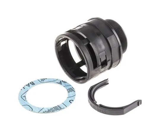 63-7455-40 PMA Straight Cable Conduit Fitting, PA 6 Black Black 48mm nominal size IP68 M50 BVNV-M508