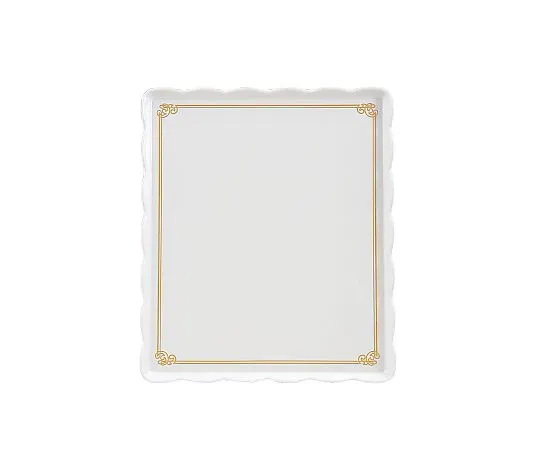 62-6580-23 Wave Melamine Cake Tray (Kinarabusa) YO-3035-G