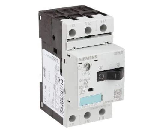 63-7444-16 Siemens Sirius Innovation 690 V Motor Protection Circuit Breaker, 3P Channels, 1.4 → 2 A, 100 kA 3RV1011-1BA10