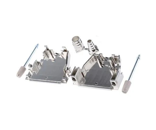 63-7538-07 MH Connectors MHDSSK-T/M Series ABS Angled, Straight D-sub Connector Backshell, 25 Way, Strain Relief MHDSSK-M-25-L-K