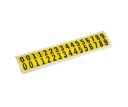63-7547-74 RS PRO Black Numeric Label, 15.9mm 445-3903