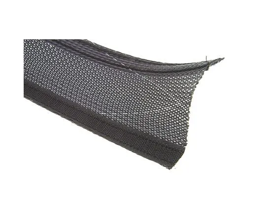 63-7391-03 Alpha Wire Expandable Braided PET Black Cable Sleeve, 50.8mm Diameter, 7m Length ZGRP11/2 BK008