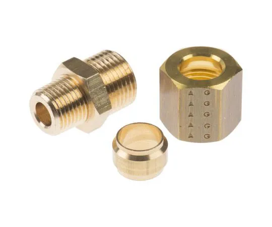 63-7472-89 Legris 8mm x 1/8 in BSPT Male Straight Coupler Brass Compression Fitting 0105 08 10
